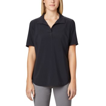 Columbia Polo Dames, Place To Place Short Sleeve Sun Zwart, 80BSRMDUA